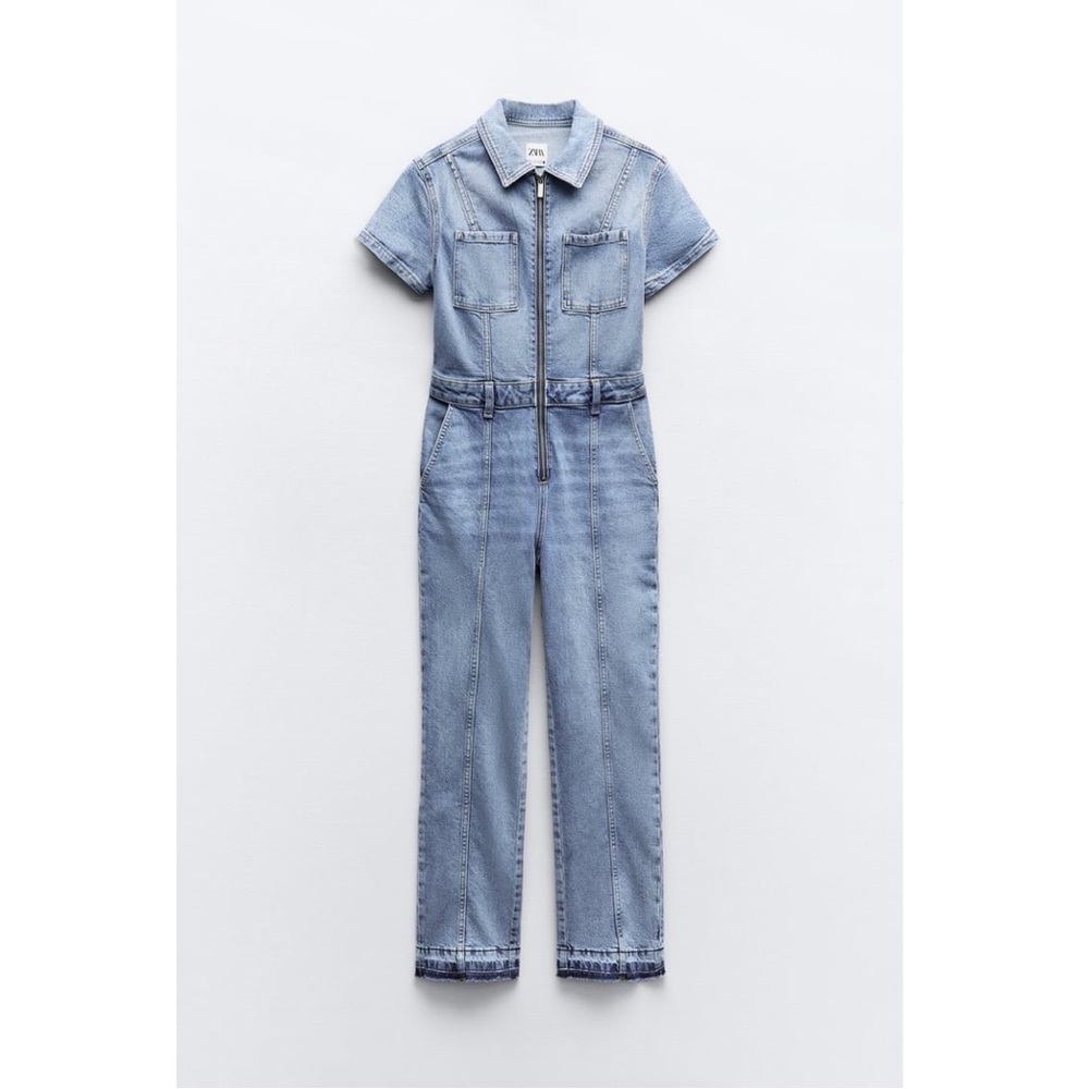 Zara Denim Jumpsuit